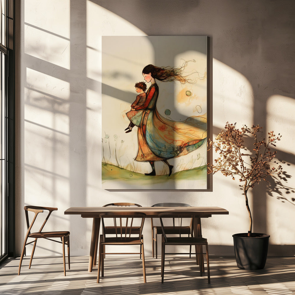 canvas prints Michelle36X48inches- Black Frame