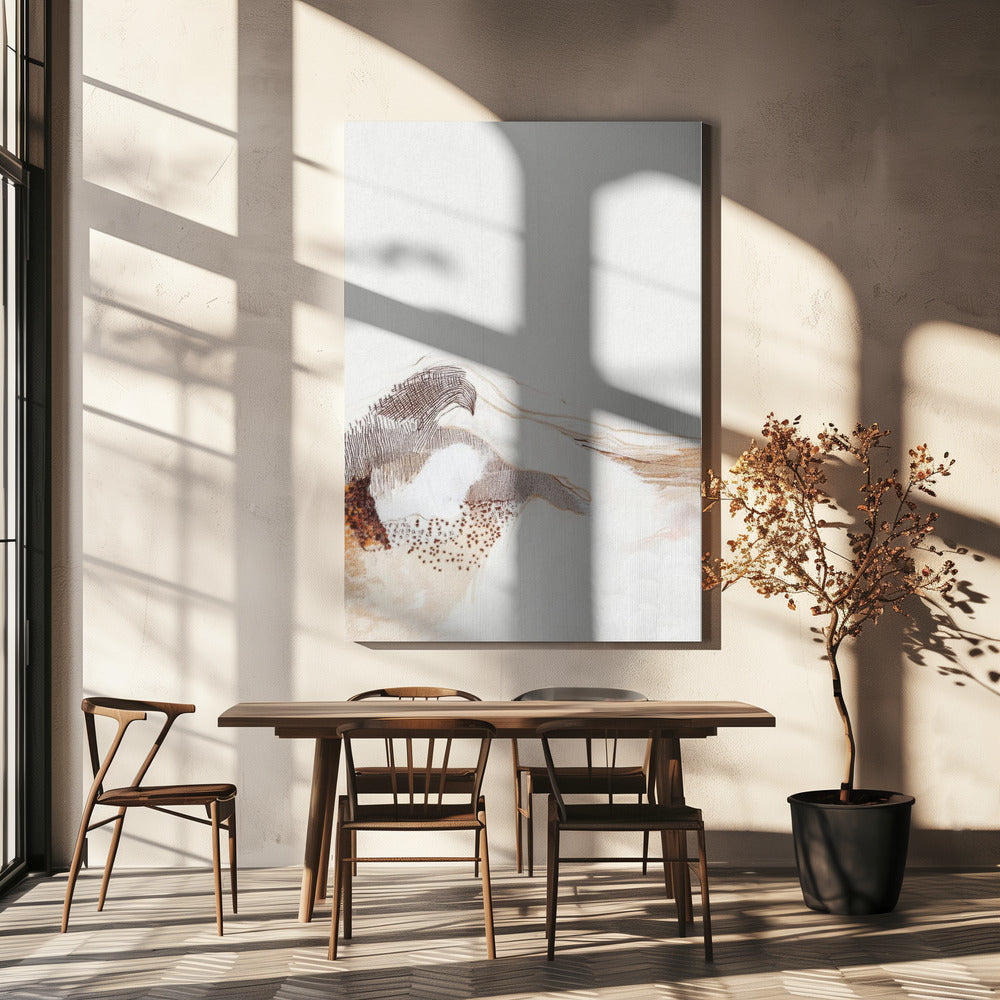 Artwork- Invisible world Iv-24X36inches-In Black Floating Frame