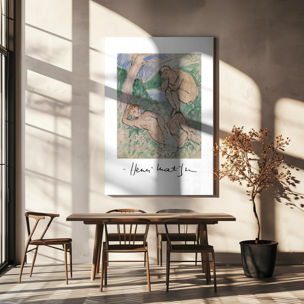 Artwork Baigneurs Autographed -inches