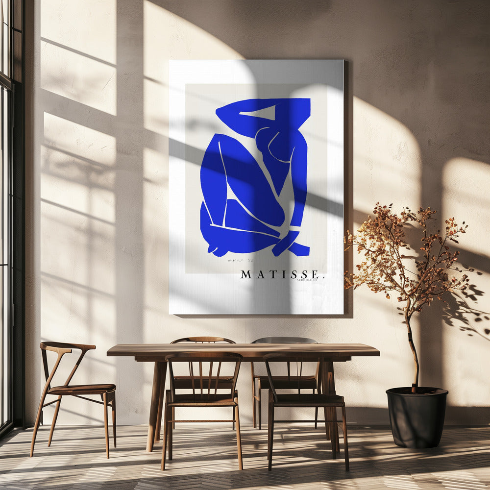 Artwork Nudo Blu III 1952 Boarder -inches