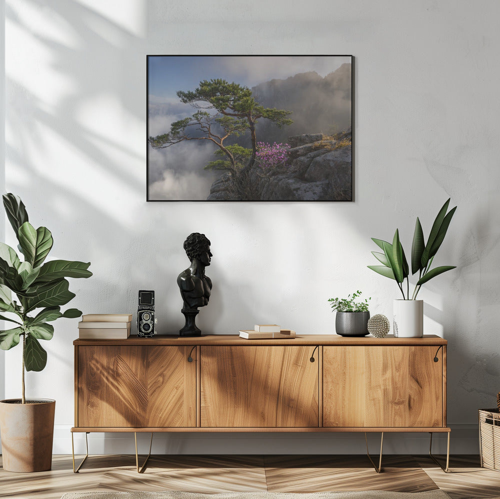 Dream dancer Wall Artwork In White Floating Frame