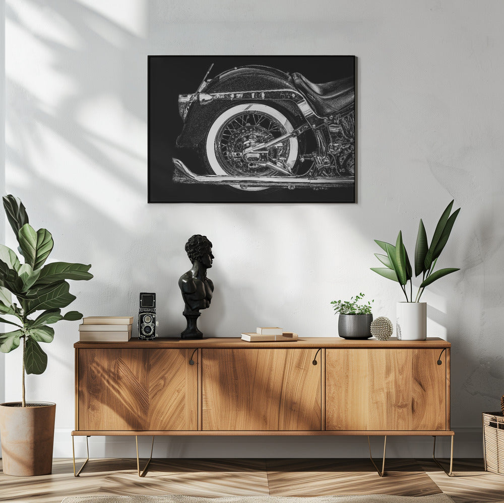 Artwork- Harley-48X36inches-Gallery Wrapped (Ready to Hang)