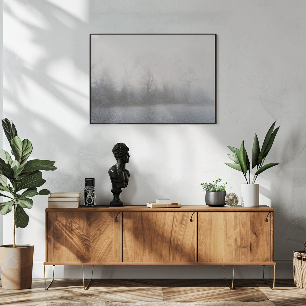 Artwork- Misty landscape-48X36inches-Gallery Wrapped (Ready to Hang)