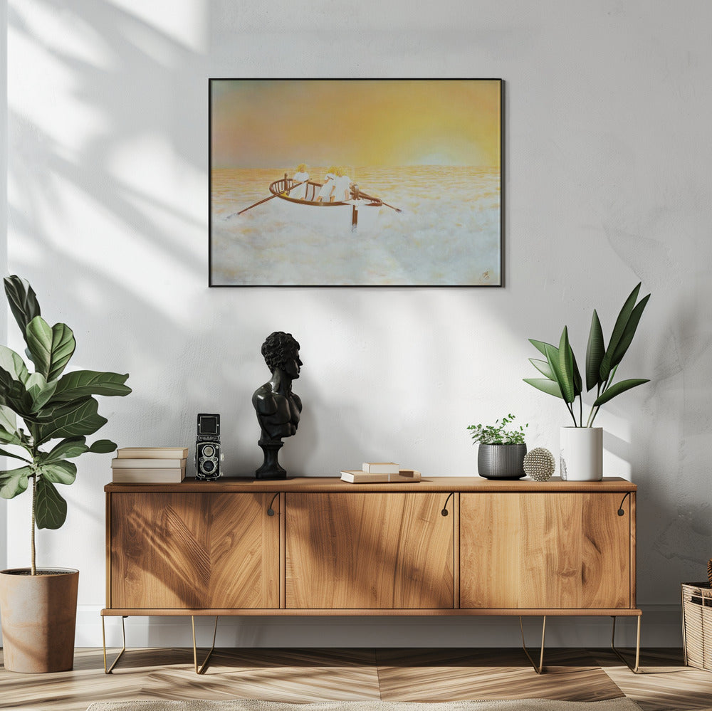 canvas prints Soul Searchers48X36inches- White Frame