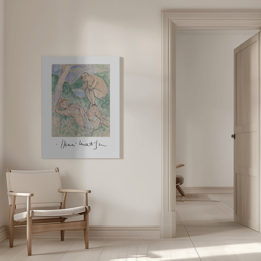 Artwork Baigneurs Autographed -inches