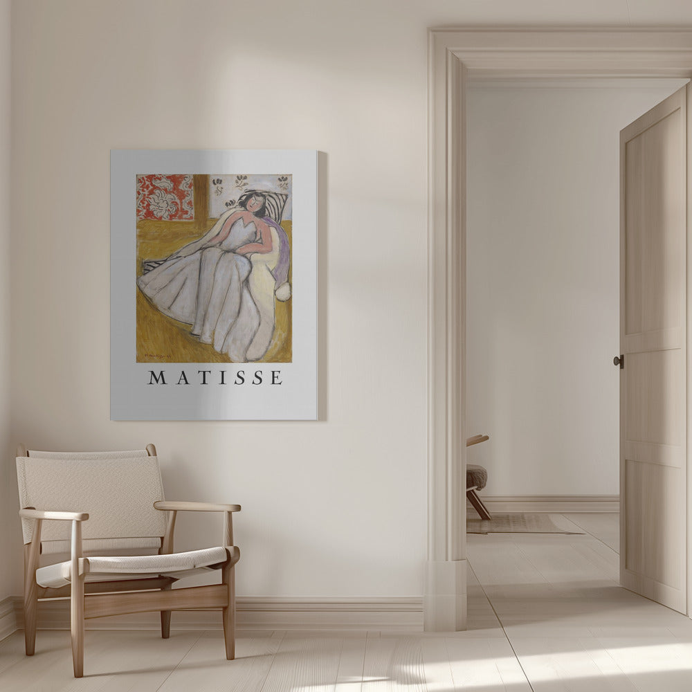 Artwork Jeune Femme à La Pelisse Blanche -inches