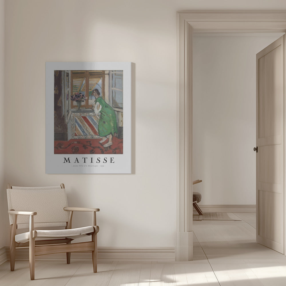 Artwork Jeune Fille a La Mauresque 1953 -inches