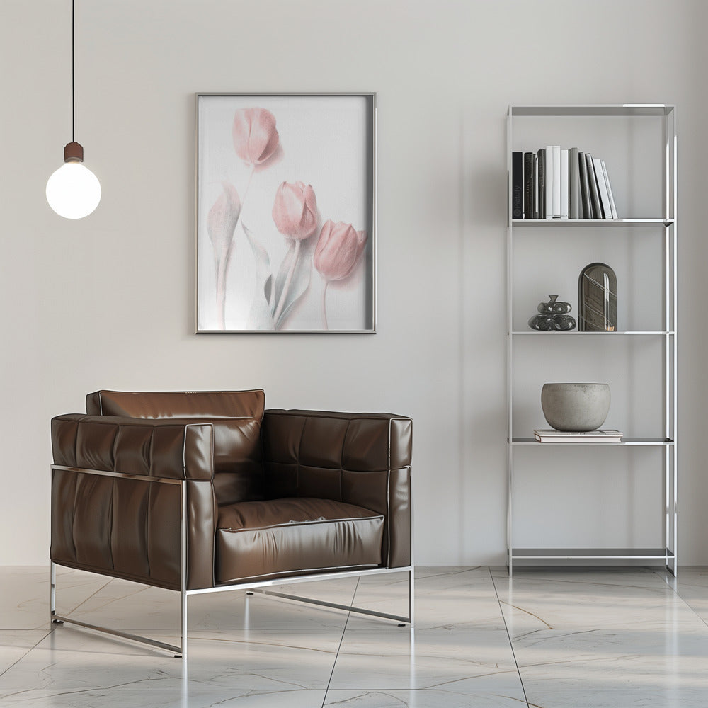 Sweet Pink Flower Wall Artwork 0