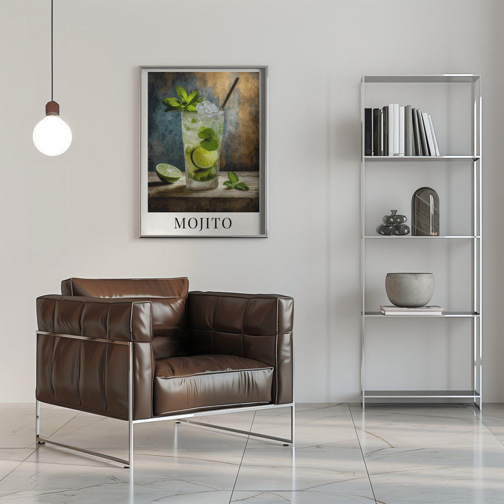 Artwork Mojito16X20inches- Black Frame