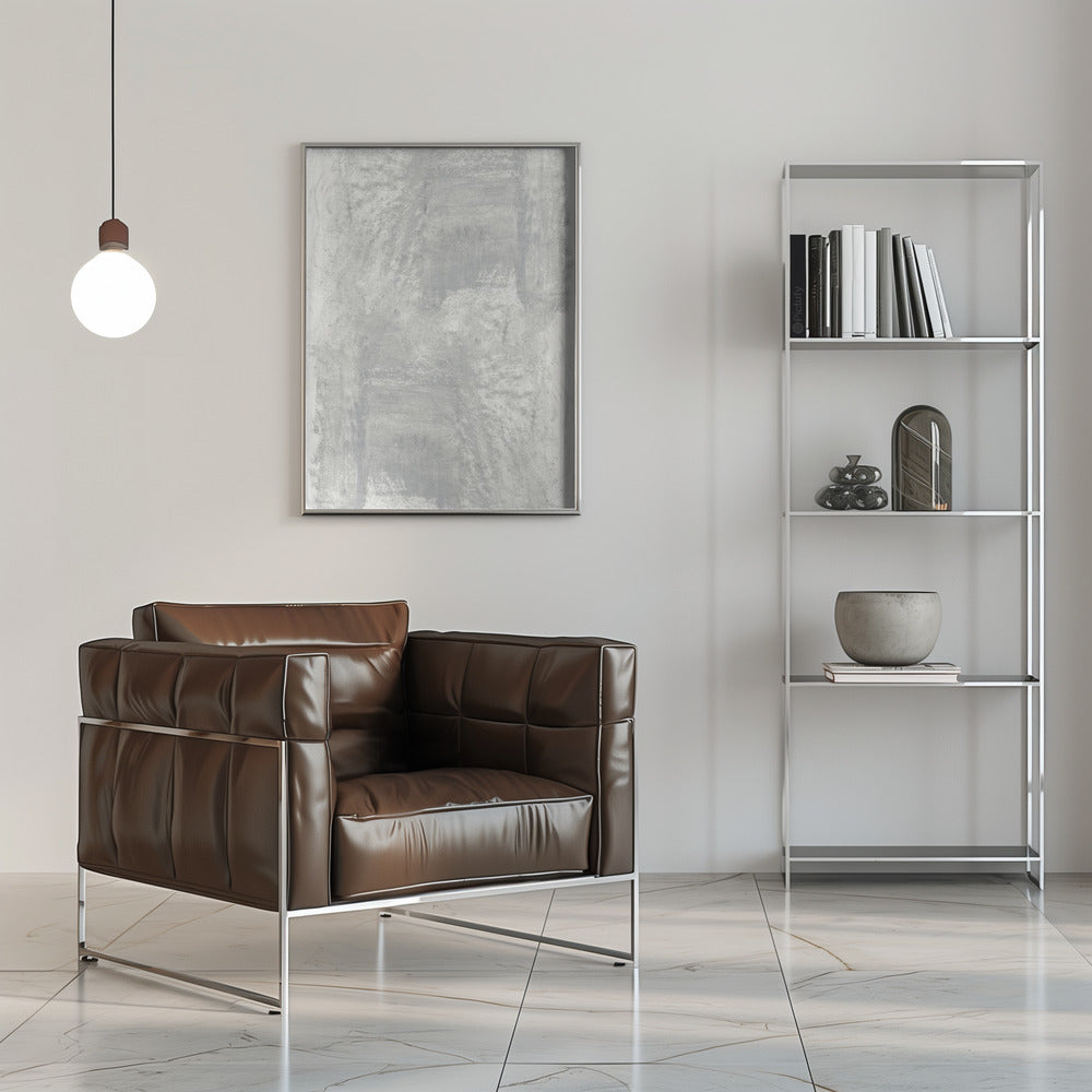 Artwork- Monotone Textures 8-36X48inches-In Black Floating Frame
