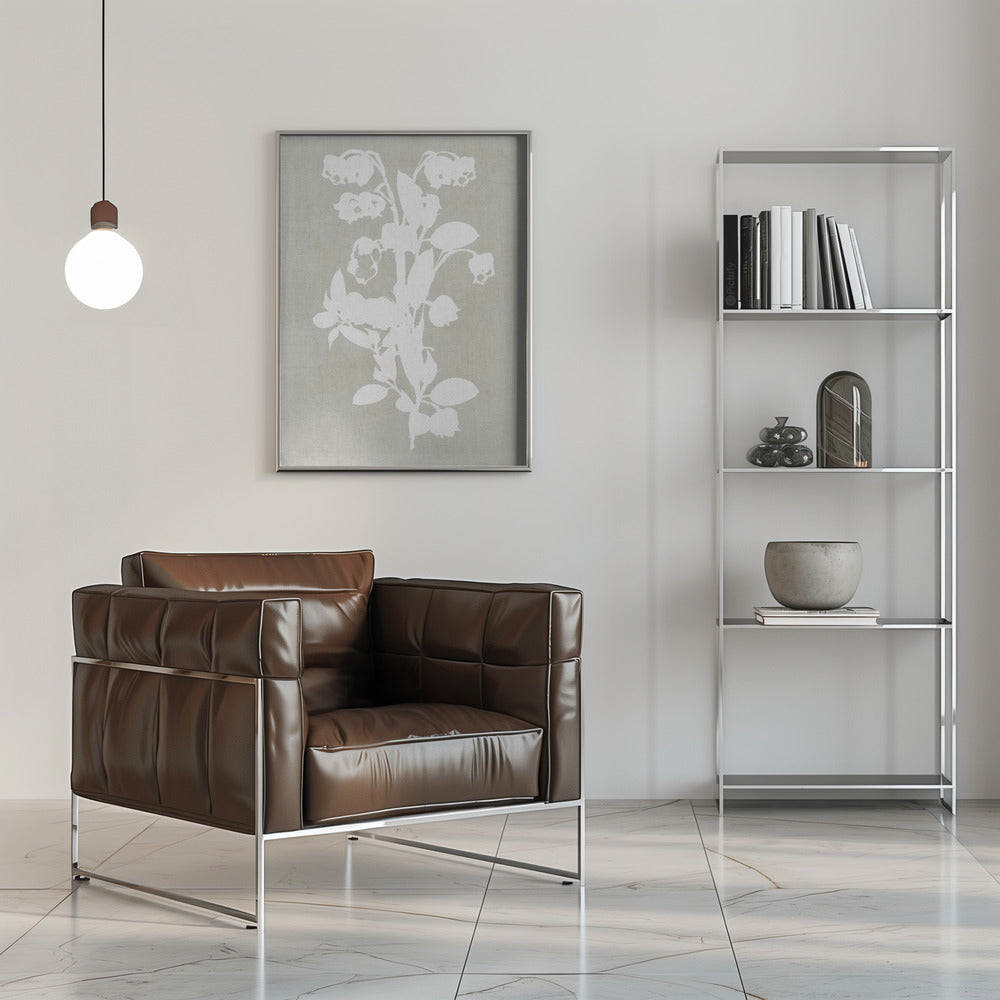 Artwork- Botanical Illustration 11-36X48inches-In Black Floating Frame