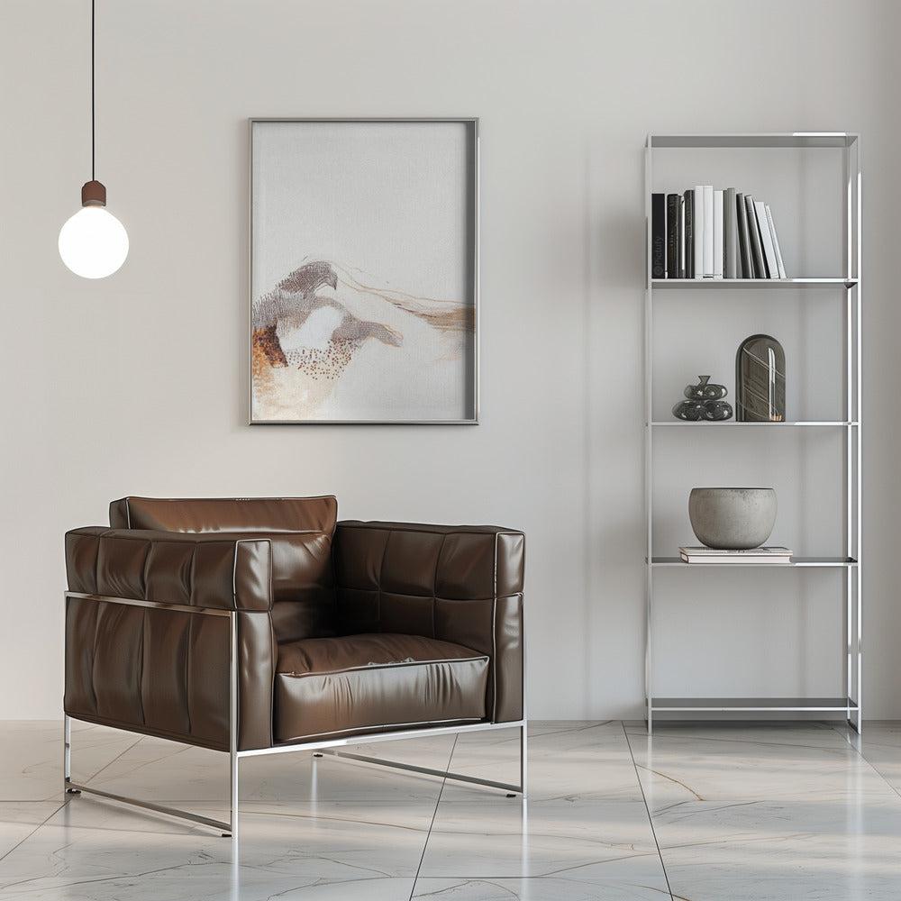 Artwork- Invisible world Iv-36X48inches-In Black Floating Frame