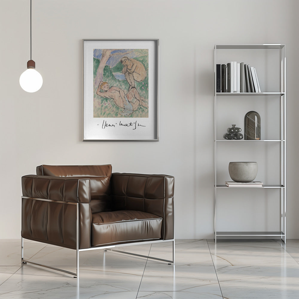 Artwork Baigneurs Autographed -inches