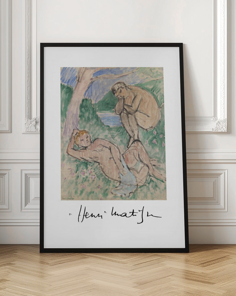 Artwork Baigneurs Autographed -inches