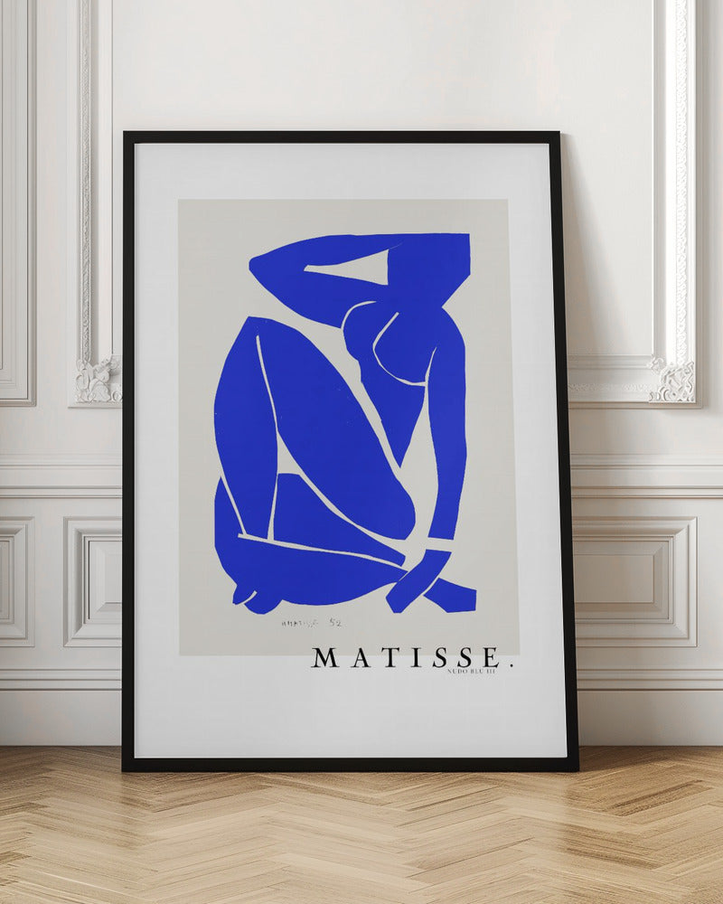 Artwork Nudo Blu III 1952 Boarder -inches