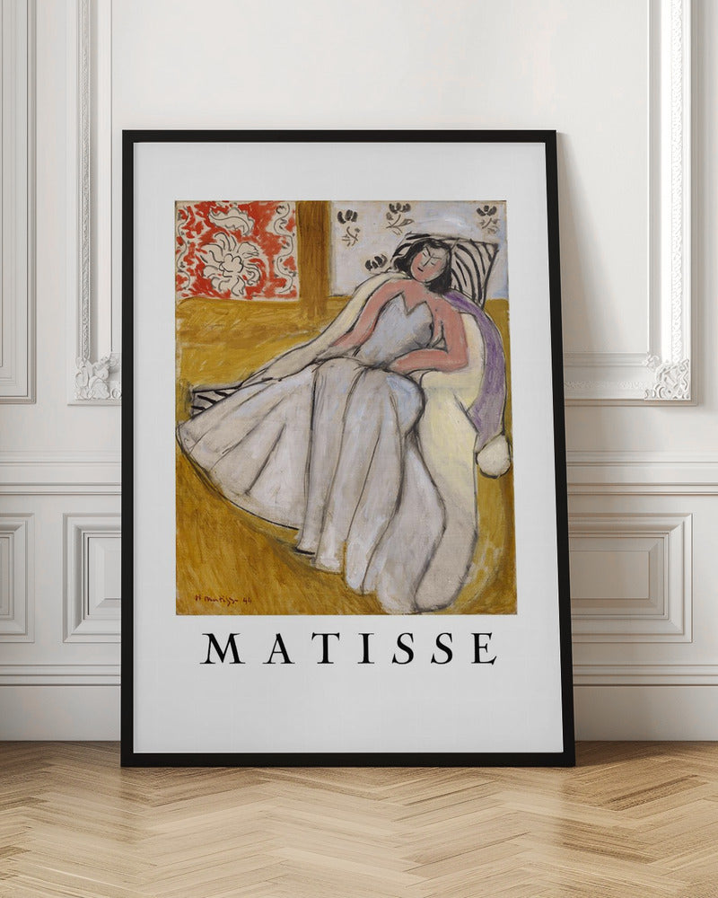 Artwork Jeune Femme à La Pelisse Blanche -inches