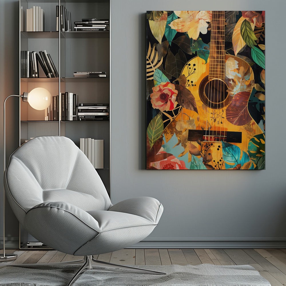 Music Guitar Collage (2) Wall Artwork 0