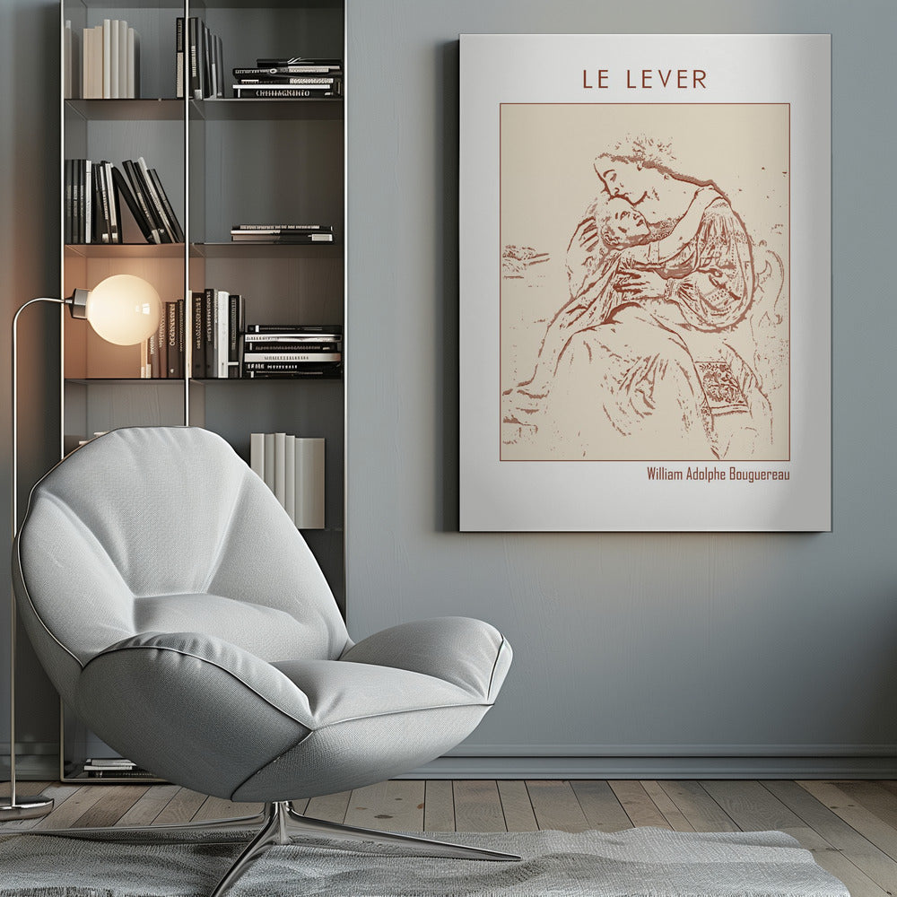 canvas prints Line Art Minimalist – Le Lever (1865)inches-