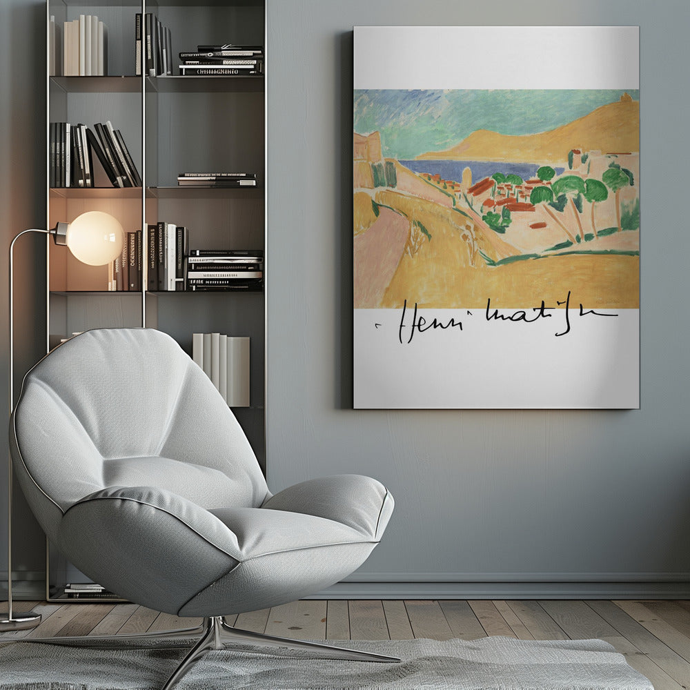 Artwork Collioure En Aout Autographed 36X48-inches