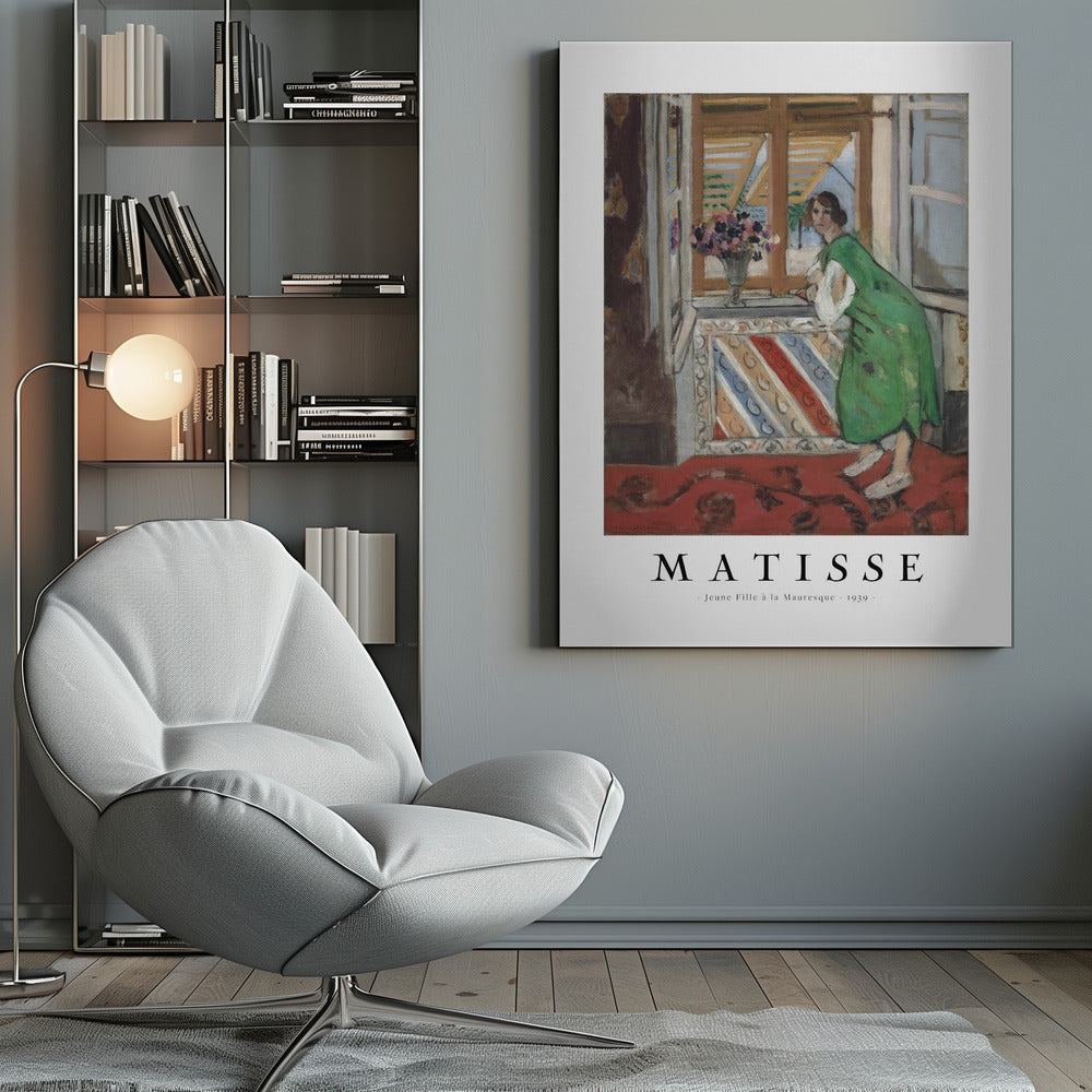 Artwork Jeune Fille a La Mauresque 1945 36X48-inches