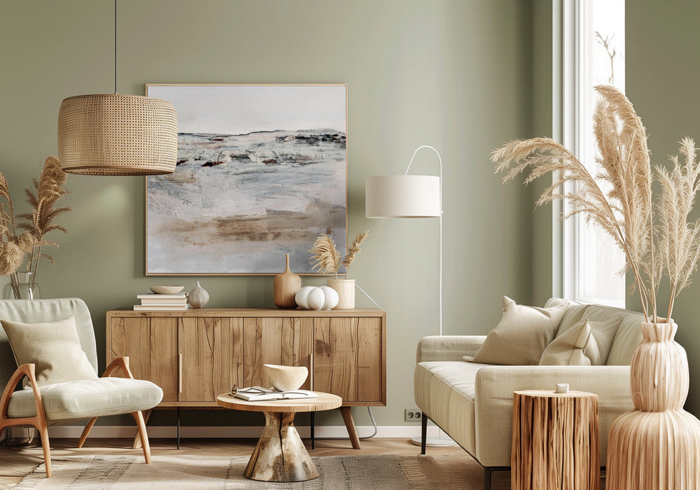 August No3 Abstract Waves Wall Artwork 0
