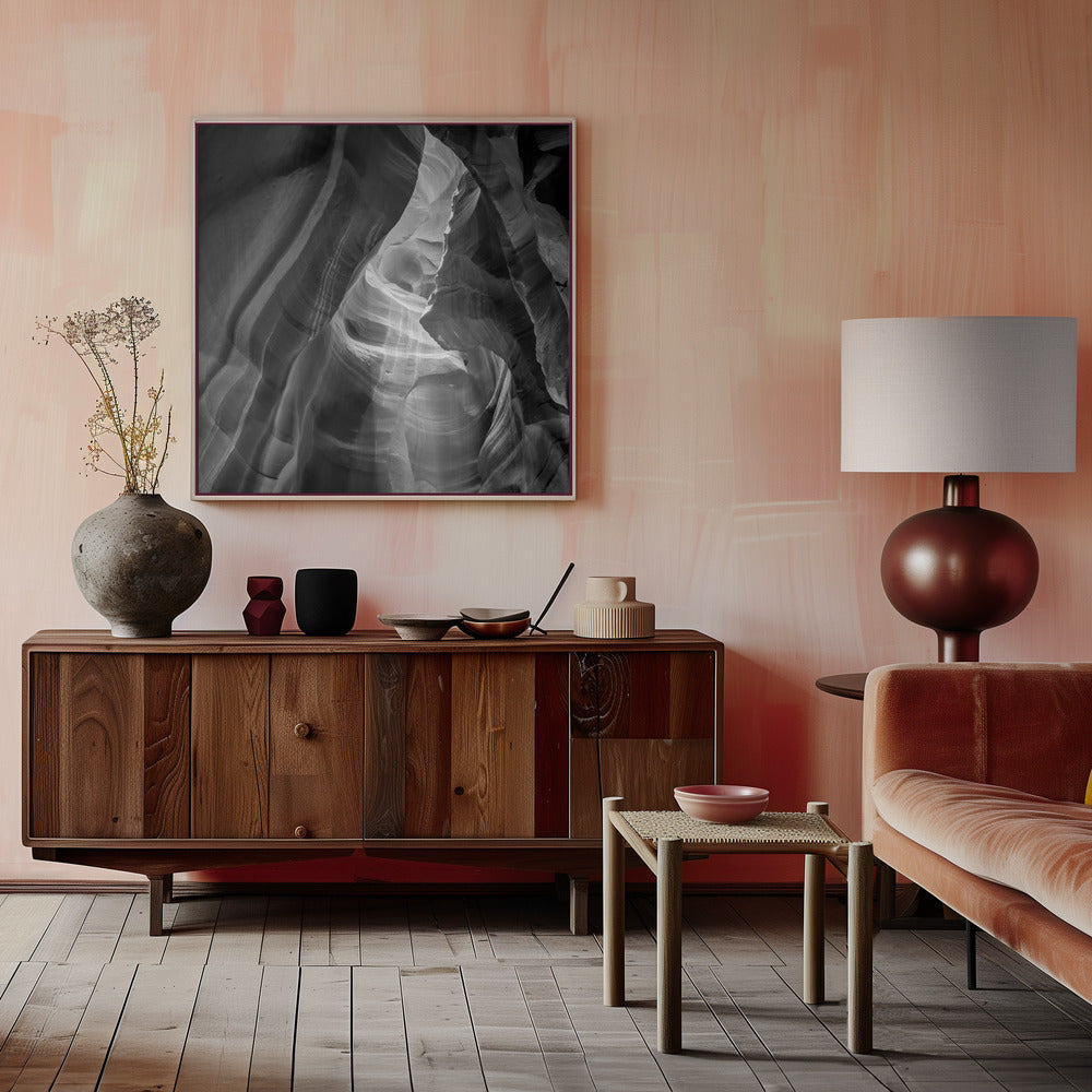 MONOCHROME ANTELOPE CANYON Daylight Wall Artwork 0