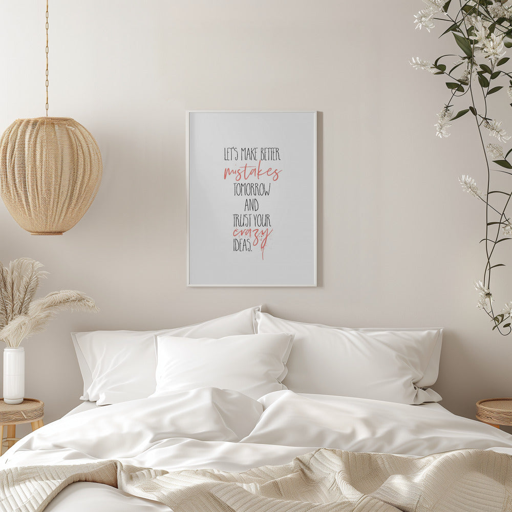 canvas prints MAKE BETTER MISTAKESinches-