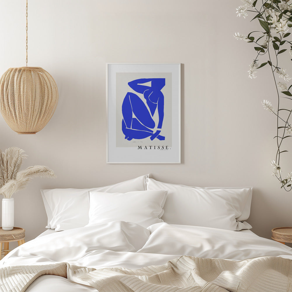 Artwork Nudo Blu III 1952 Boarder 16X20-inches