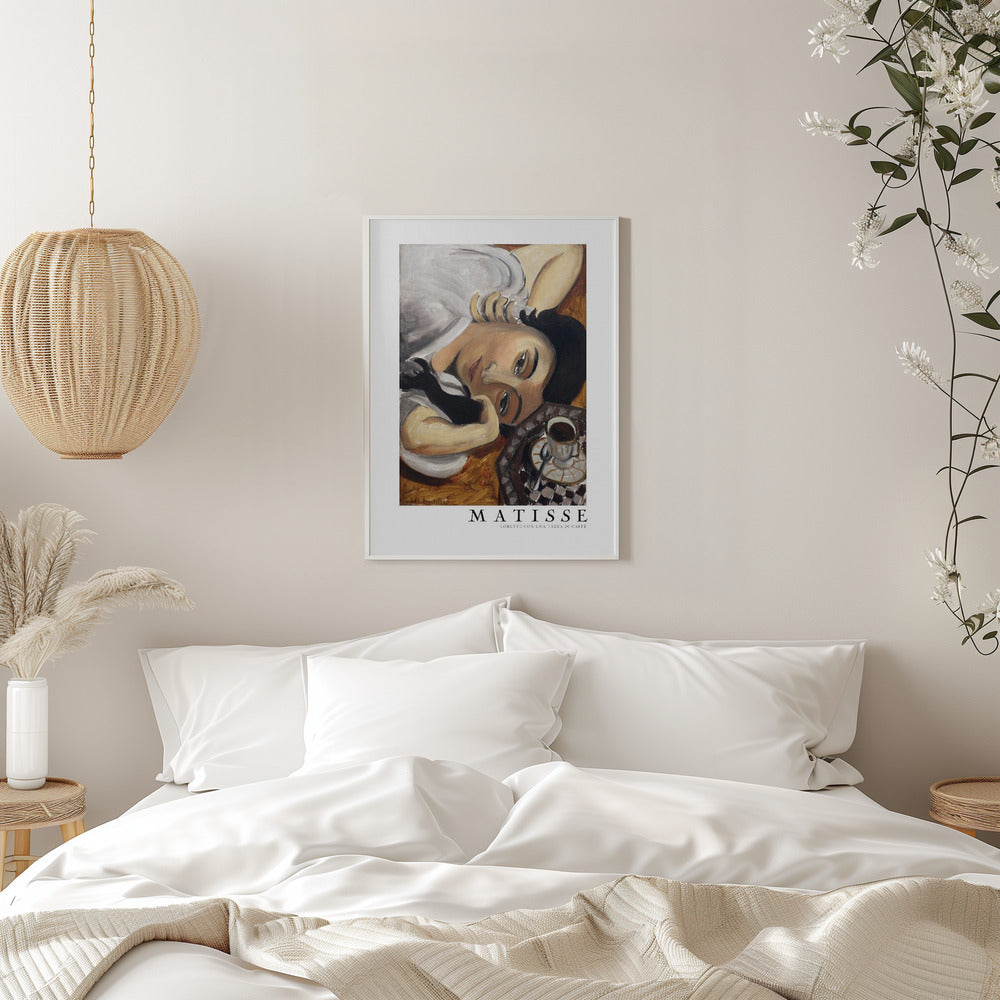 Artwork Lorette Con Una Tazza Di Caffe 1916 Boarder 16X20-inches