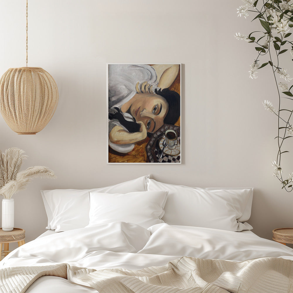 Artwork Lorette Con Una Tazza Di Caffe 1916 16X20-inches