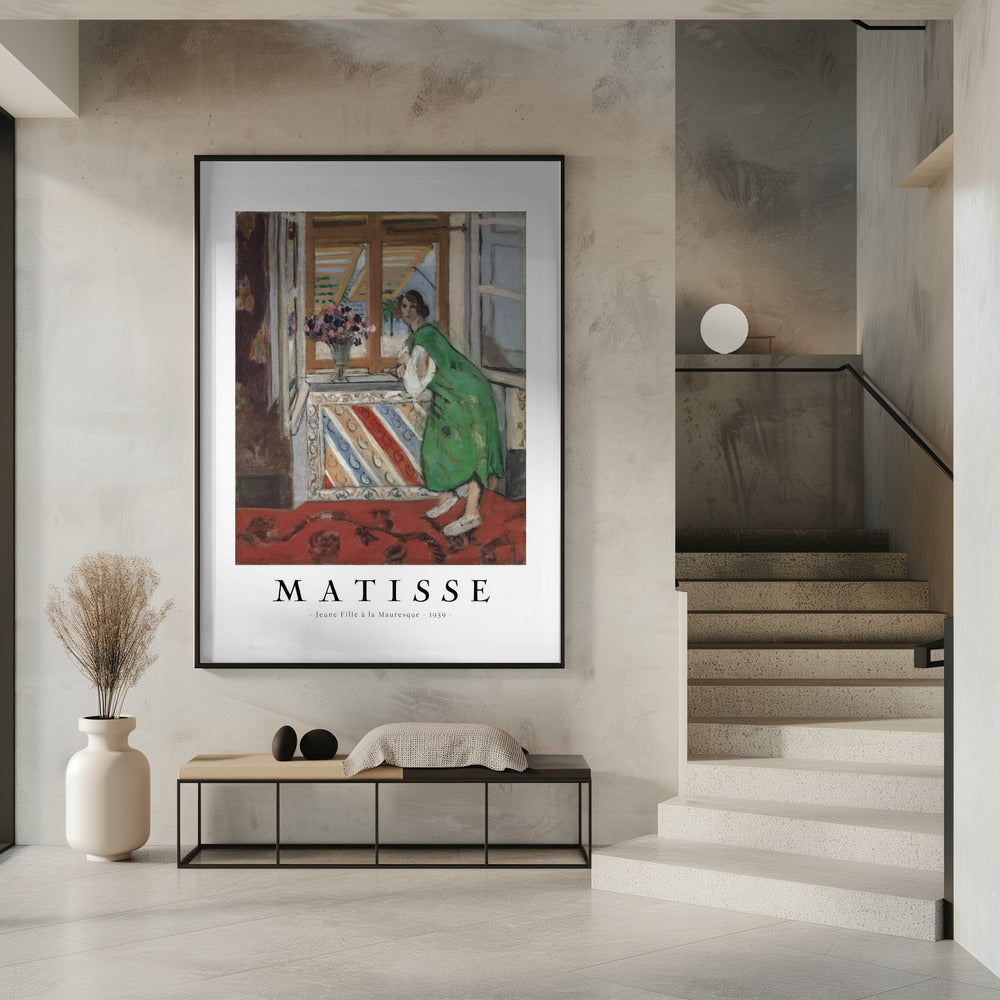 Artwork Jeune Fille a La Mauresque 1951 -inches