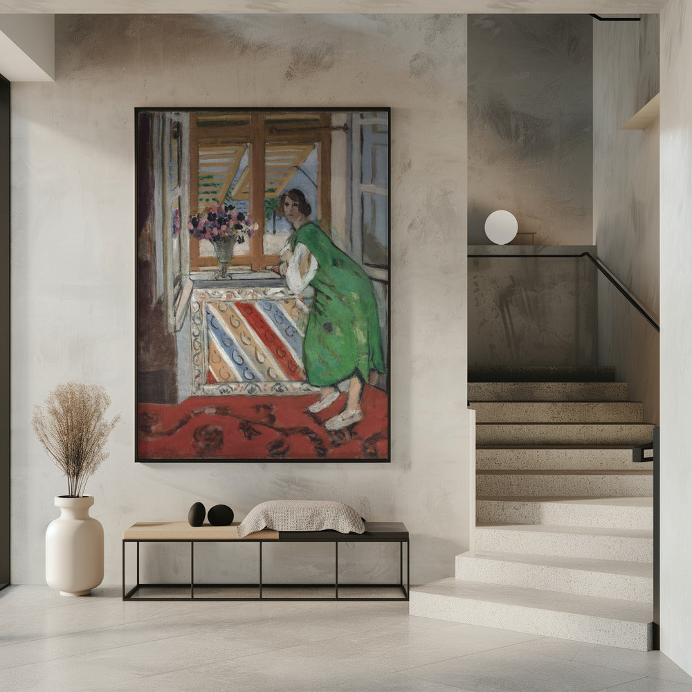 Artwork Jeune Fille a La Mauresque Original 1951 -inches