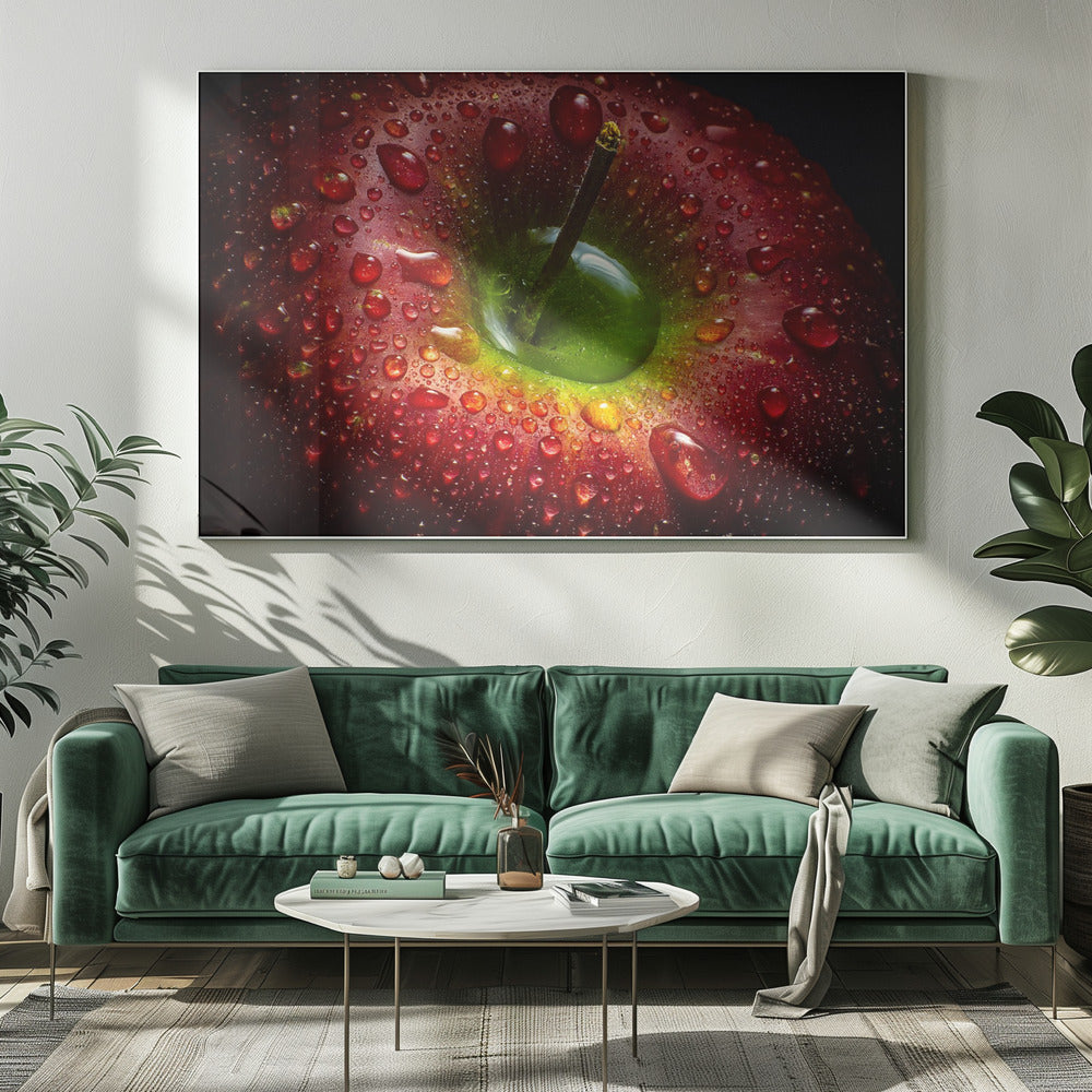 Artwork Red Apple. Food20X16inches- Unframed