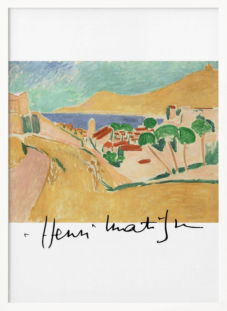 Artwork Collioure En Aout Autographed 36X48-inches