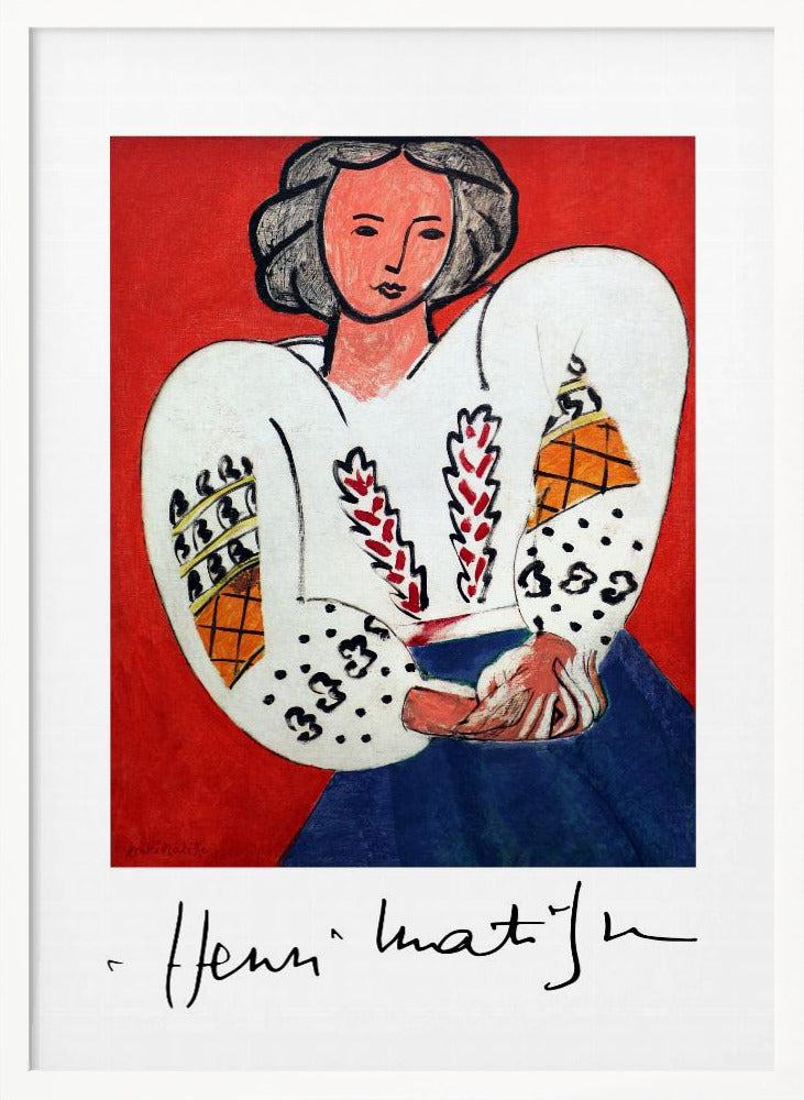 Artwork Henri Matisse, La Camicetta Romena, 1940 36X48-inches