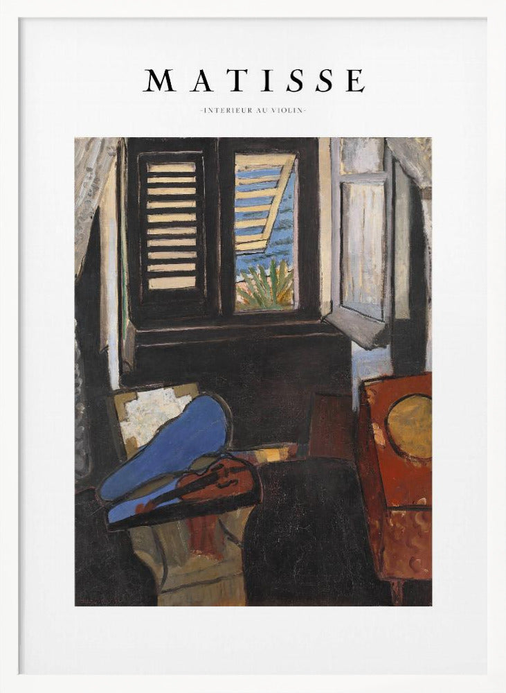 Artwork Intérieur Au Violon Matisse 36X48-inches