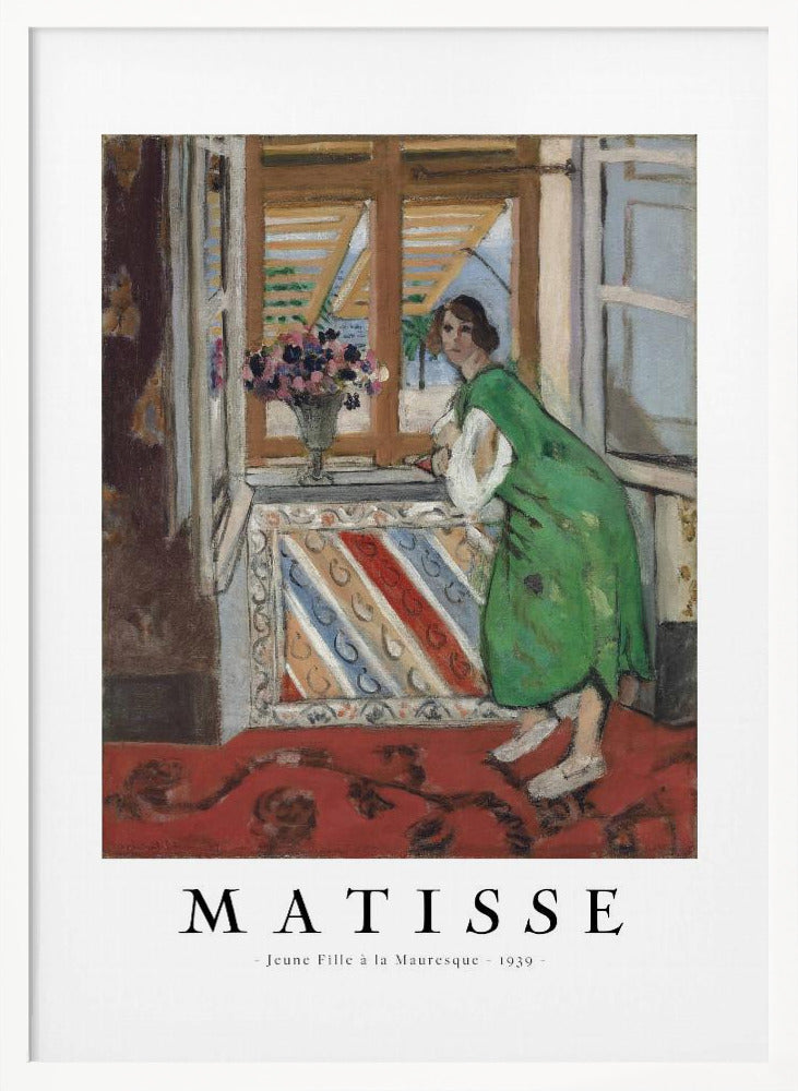 Artwork Jeune Fille a La Mauresque 1946 36X48-inches