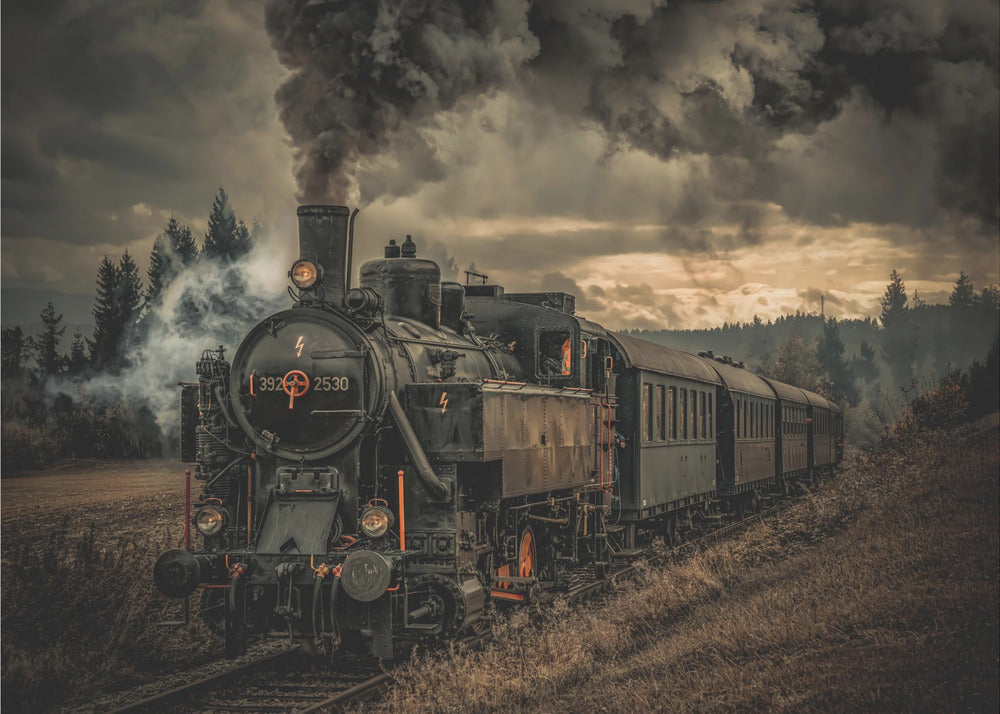 Gold digger train Wall Artwork Gallery Wrapped (Ready to Hang)