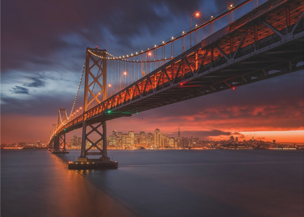Artwork Fire over San Francisco48X36inches- Unframed