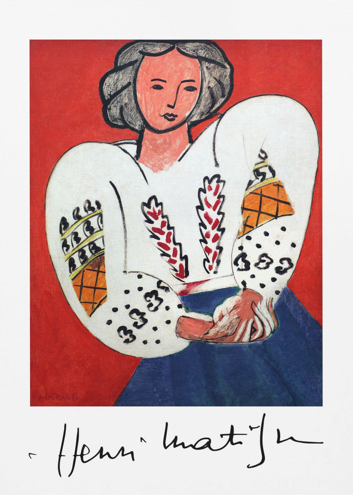 Artwork Henri Matisse, La Camicetta Romena, 1940 -inches