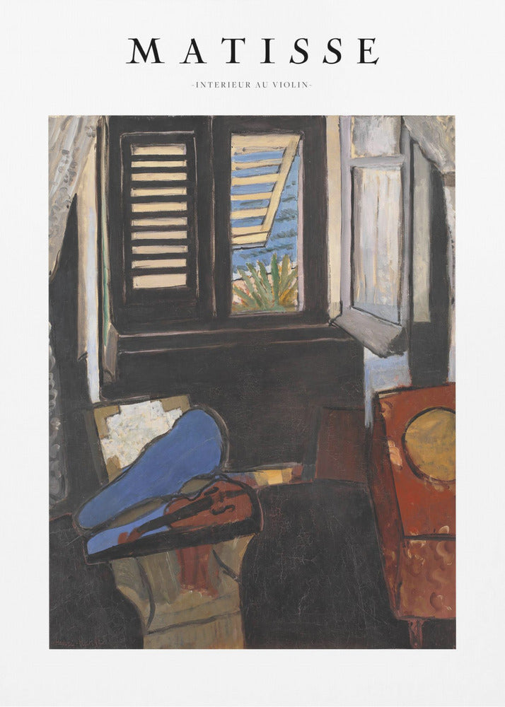 Artwork Intérieur Au Violon Matisse -inches