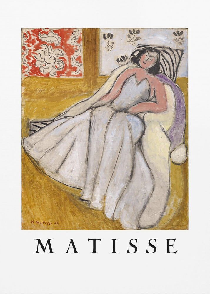 Artwork Jeune Femme à La Pelisse Blanche -inches