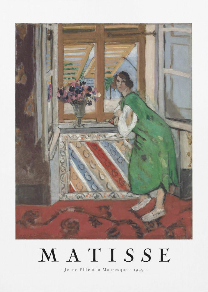 Artwork Jeune Fille a La Mauresque 1948 -inches