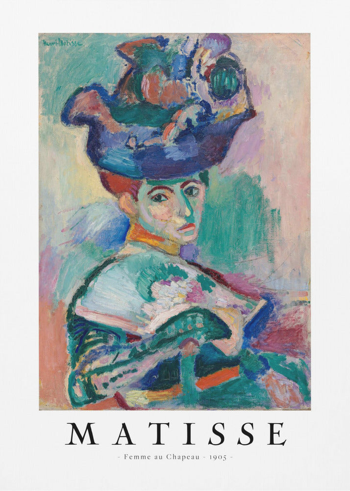 Artwork Woman With Hat 1905 -inches