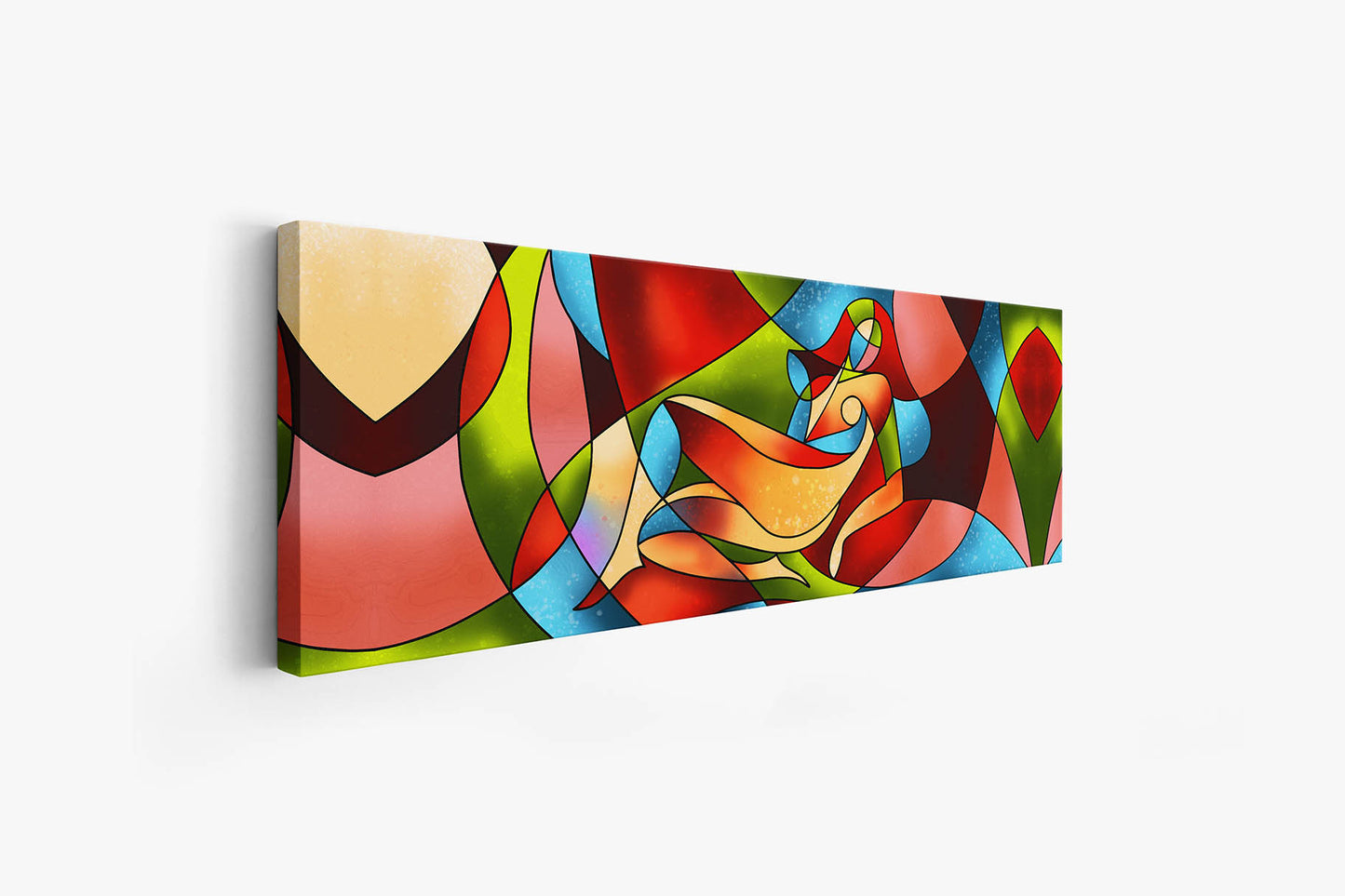 Abstract female strokes - Fine Art Canvas-Large Wall Decor-RGB varnish