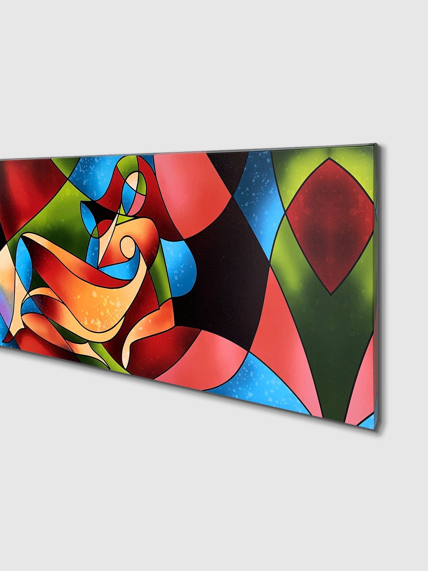 Abstract female strokes - Fine Art Canvas-Large Wall Decor-RGB varnish