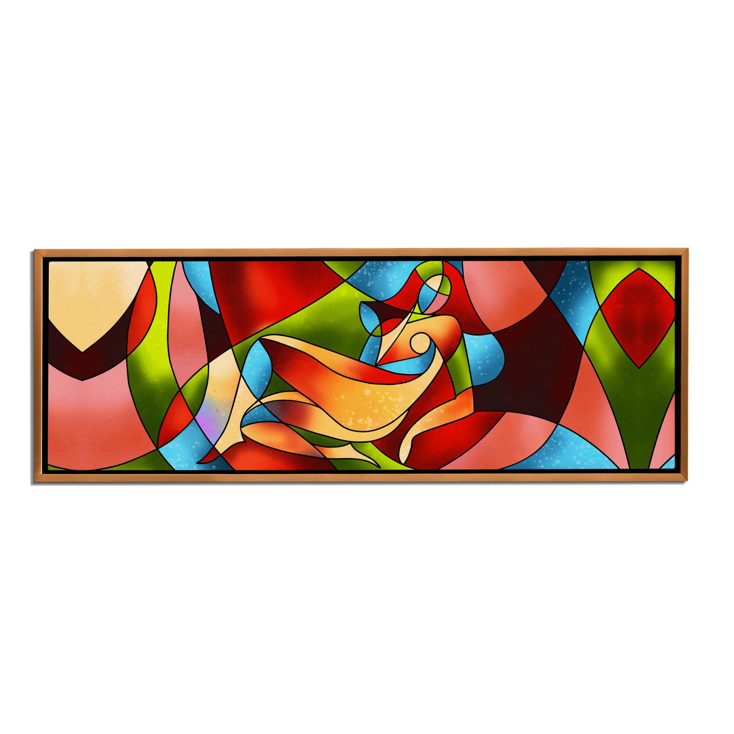 Abstract female strokes - Fine Art Canvas-Large Wall Decor-RGB varnish