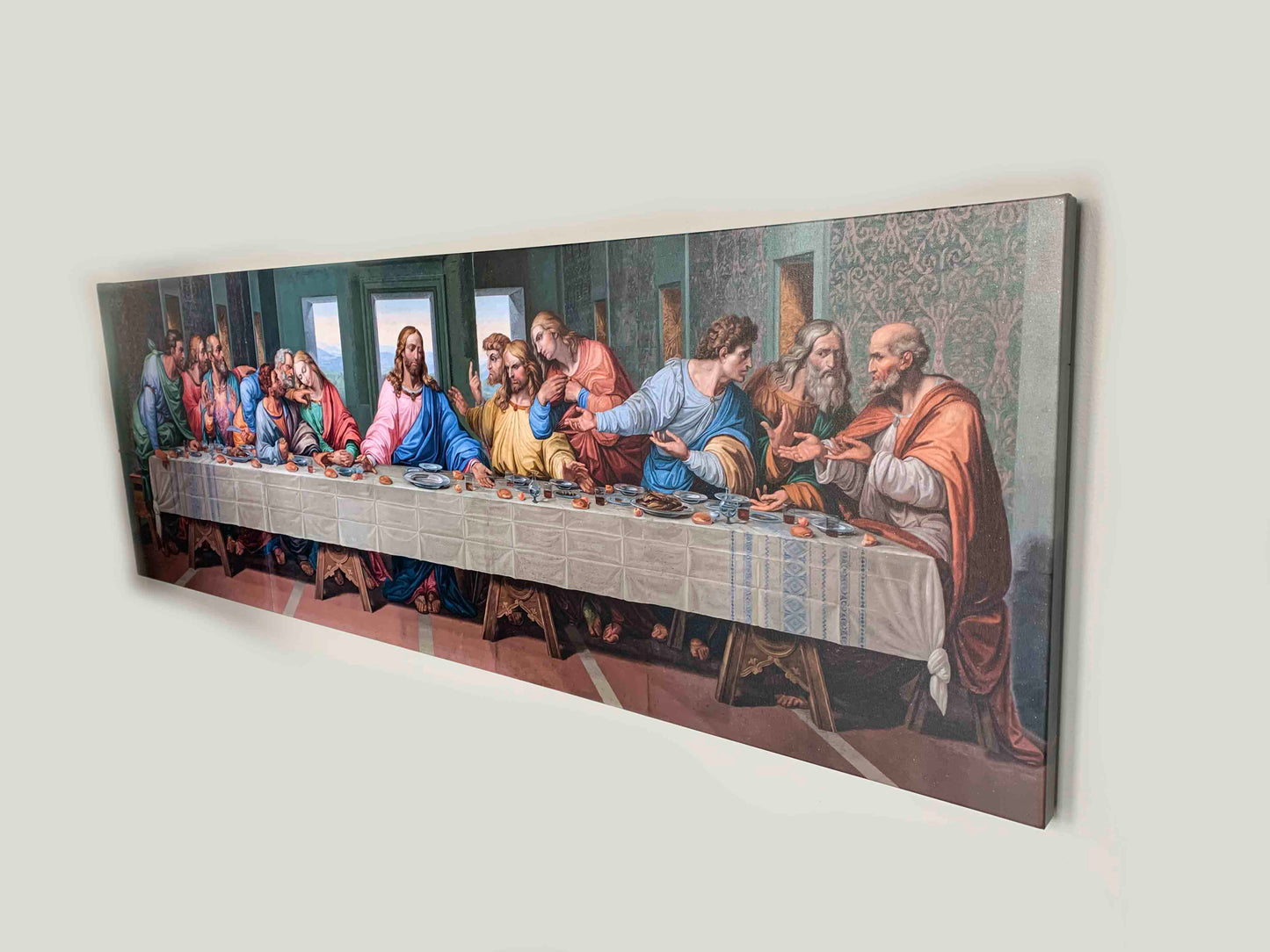 Last Supper Large Canvas Canvas-Christian Art-Gallery Wrap-Varnish