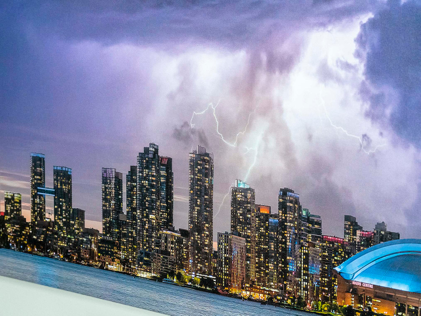 Toronto Amidst the Storms- Canvas Cities Skyline