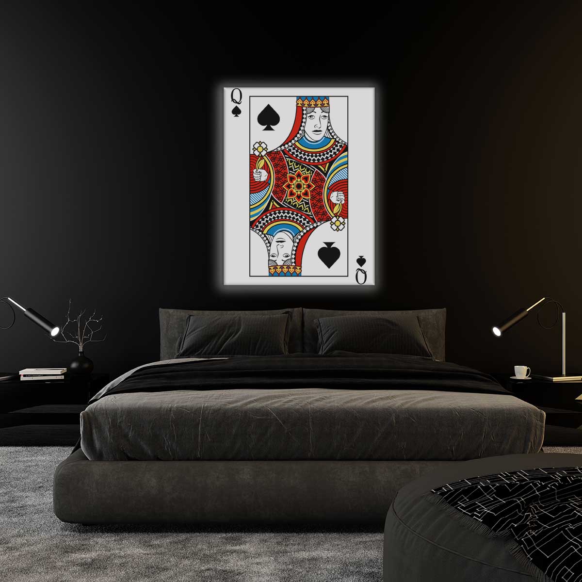 Wall art-Queen of Spades-Modern Art